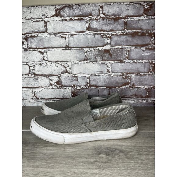 Converse Jack Purcell Gray Canvas Casual Slip On Shoes Men’s Sz 10.5M US/44.5EU - Picture 8 of 16